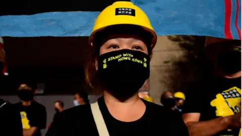 Getty Images Hong Kong saw over a year of protests sparked by a proposed extradition bill.
