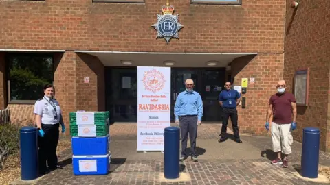 SGRS Food being delivered to Bedfordshire Police