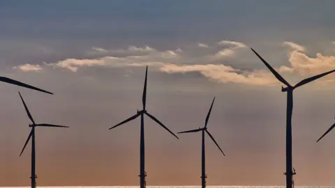 Getty Images Wind turbines