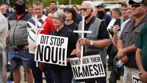 Reint Dykema/AfriForum Protesters in Senekal