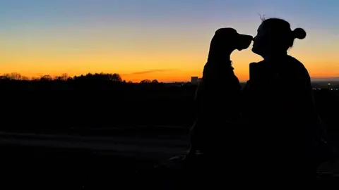 Louise Willis Dog and owner