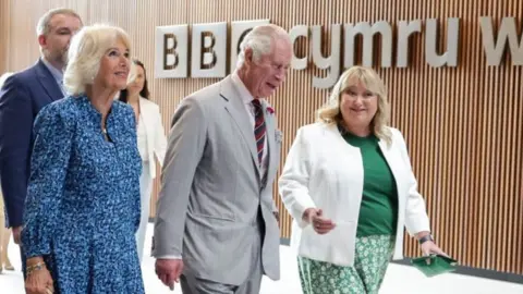 Getty Images Charles and Camilla arrive