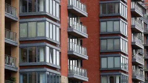 Getty Images Block of flats in Manchester