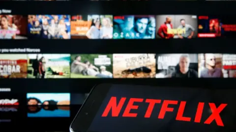 Getty Images Netflix screen and logo