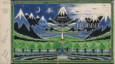 The Tolkien Estate Ltd 1937 The final design of The Hobbit dust jacket