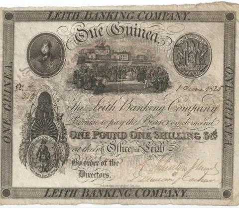 Jonathan Callaway/Dave Murphy Leith Bank note marking the visit of George IV to Edinburgh in 1822,