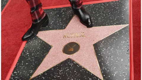 Getty Images RuPaul's star on the Walk of Fame