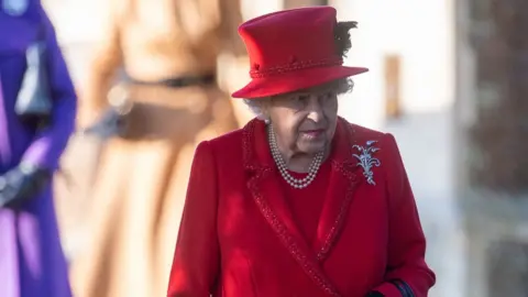 PA Media Queen Elizabeth II attends Christmas Day Church service on 25th December 2019