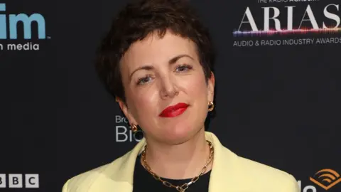 Getty Images Annie Mac attends the Audio & Radio Industry Awards (ARIAS) at the Adelphi Theatre on May 3, 2022 in London