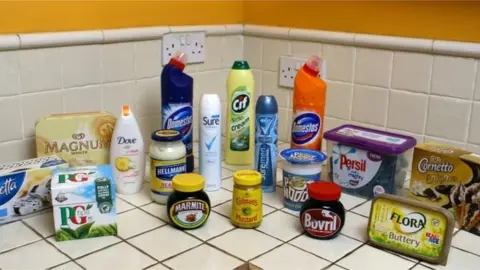 PA Unilever products