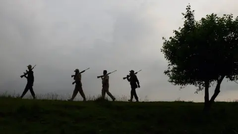 Getty Images June 17, 2019, Indian forest guards patrol in Kaziranga National Park, some 220 km from Guwahati, the capital city of Indias northeastern state of Assam