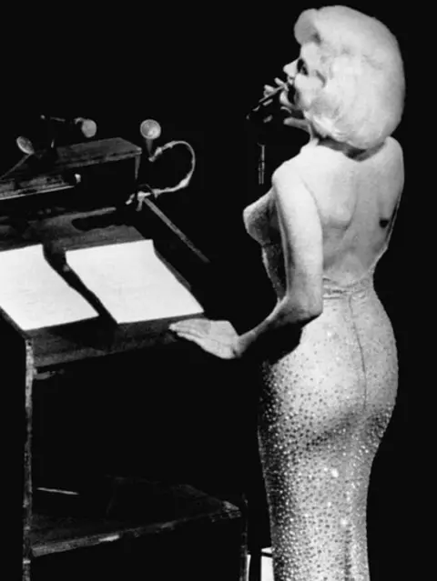 Getty Images Photo of Marilyn Monroe wearing the dress in 1962