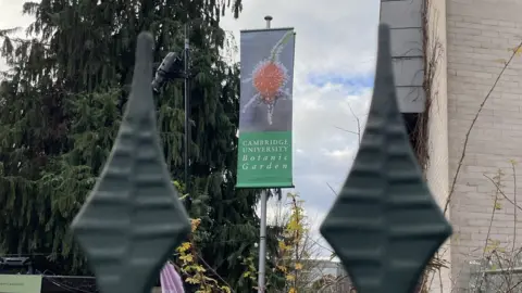 Ben Schofield/BBC Cambridge University Botanic Garden sign