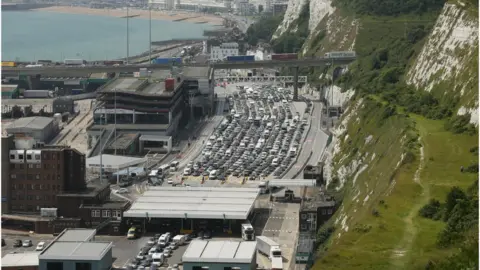 Press Association Traffic jam at Port of Dover