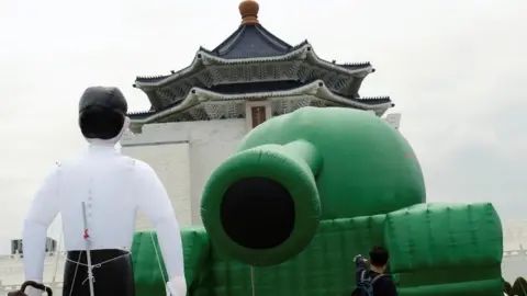 Reuters Tank man balloon in Taipei