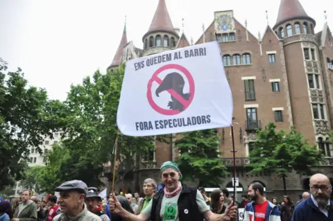 Getty Images A demonstration in Barcelona in 2012