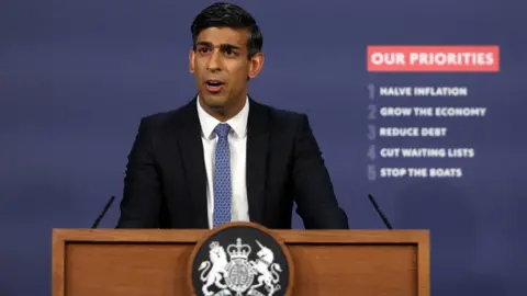 Henry Nicholls/PA Media Rishi Sunak