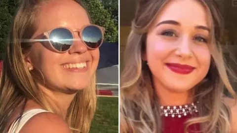 Family handouts Poppy Devey Waterhouse and Ellie Gould