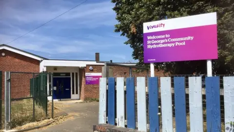 St George's Hydrotherapy Pool An exterior photo of St George's Hydrotherapy Pool in Peterborough