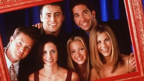 Getty Images The cast of US sitcom Friends