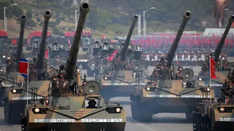 AFP North Korean military parade