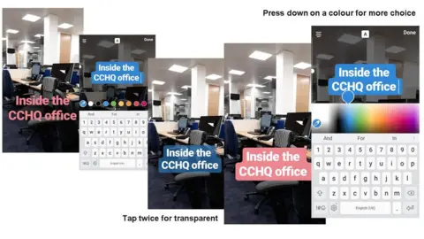 CONSERVATIVES Examples of posts using transparency and boxes effectively
