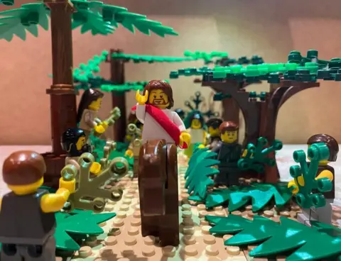 Niamh Newton Palm Sunday recreated in Lego