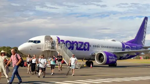 Bonza Airlines plane