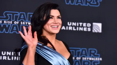 Getty Images Gina Carano at the premiere of Star Wars: The Rise Of Skywalker"