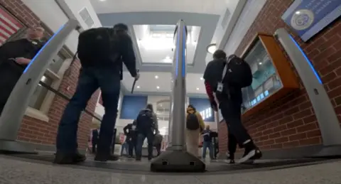 Evolv Evolv scanners in action