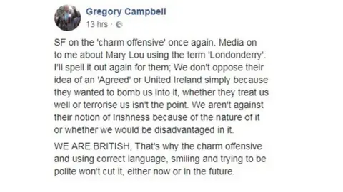 Facebook Gregory Campbell