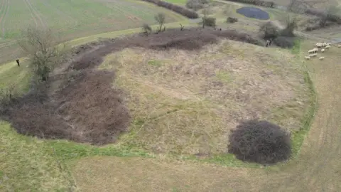 Mike McQueen An aerial shots of the Cam's Hill ditch