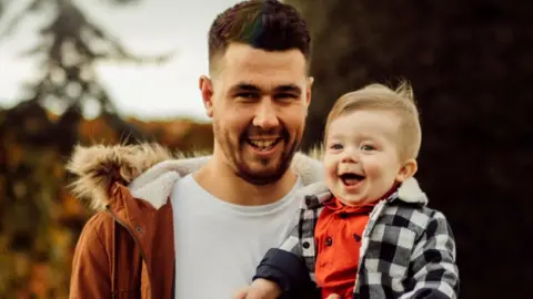 Family photograph Andy with his son