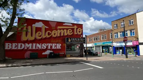 Street art at the entrance to East Street in Bedminster