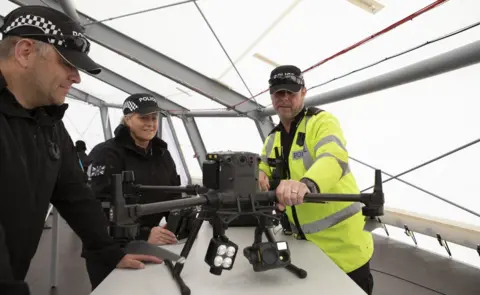 PA Media Police with equipment