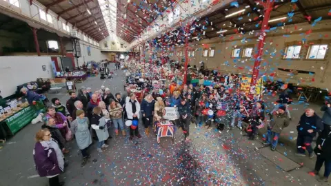 BBC A photo of the market