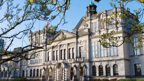 Getty Images Cardiff University main building