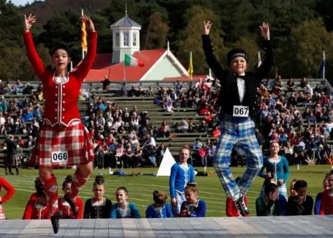 Reuters Highland dancers