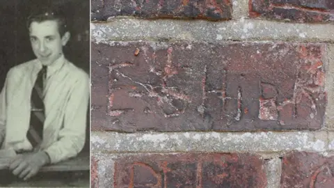 Maritime Archaeology Trust Walter Shirk and his name on the wall