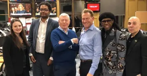 Kate Andrews Stephen Bush, Alan Johnson, Michael Portillo, Niles Rodgers and Merck Mercuriadis