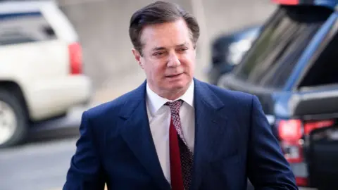 AFP Paul Manafort arrives for a court hearing in Washington DC in June 2018