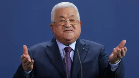 Getty Images Mahmoud Abbas in August 2022