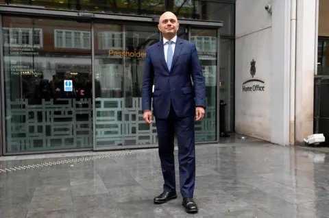 Reuters Sajid Javid outside the Home Office