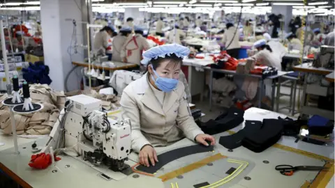 Reuters A North Korean employee works in a factory of a South Korean company at Kaesong