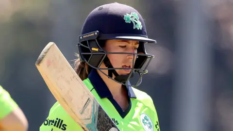 Ireland's Cecilia Joyce was out for a duck