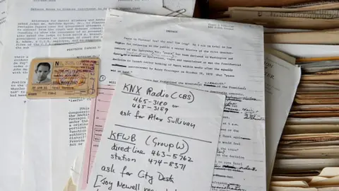 Getty Images Papers belonging to Daniel Ellsberg