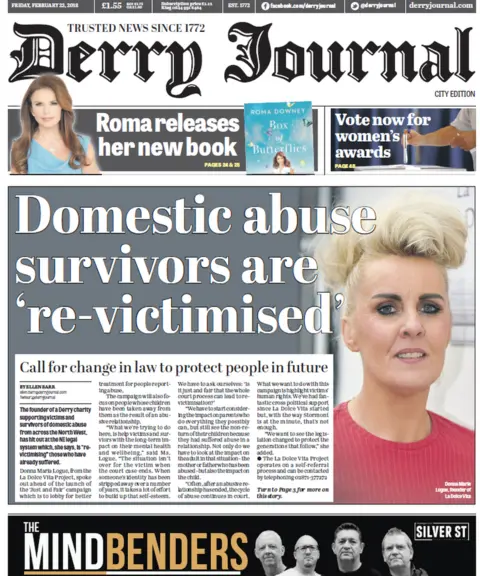Derry Journal Derry Journal front page 23/02