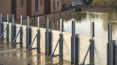 Getty Images Shrewsbury flood defences