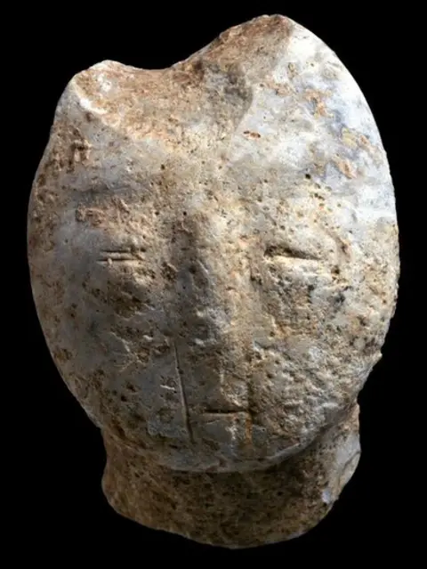 Israel Antiquities Authority Figurine, depicting a human face