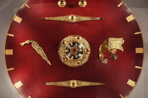 PA Media Sutton Hoo shield replica